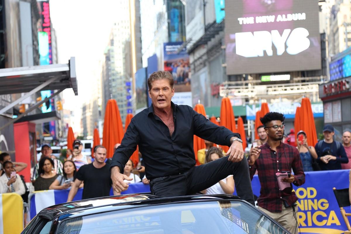 David Hasselhoff was seen using a wheelchair after undergoing hip and knee replacement surgeries.