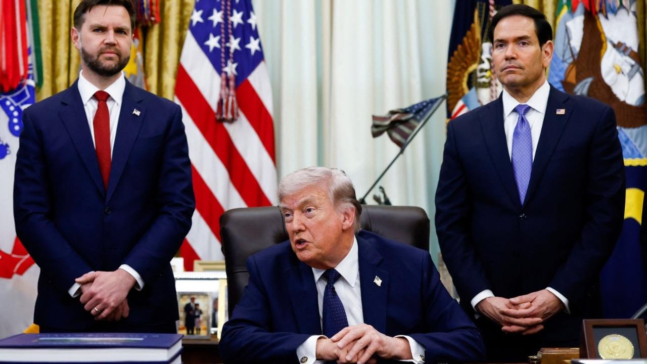 Photo of JD Vance, Donald Trump, Marco Rubio