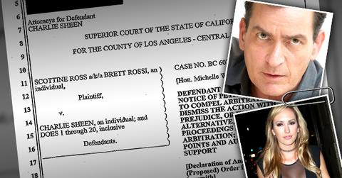 Charlie Sheen & Brett Rossi Court Fight