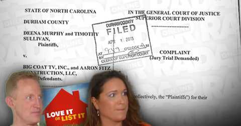 couple sues big coat production company love it or list it bad renovations hgtv