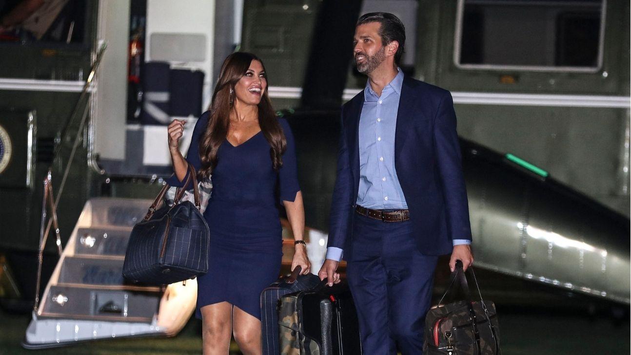 Picture of Kimberly Guilfoyle and Donald Trump Jr.