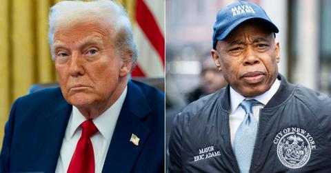 Photo of Donald Trump and Mayor Eric Adams