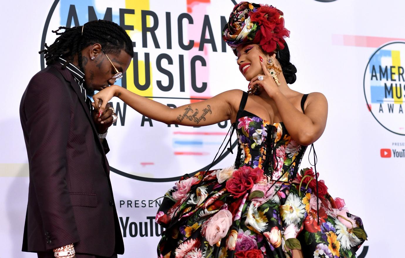 Offset and Cardi B were seen in much happier times, before their celebrity cheating scandal.