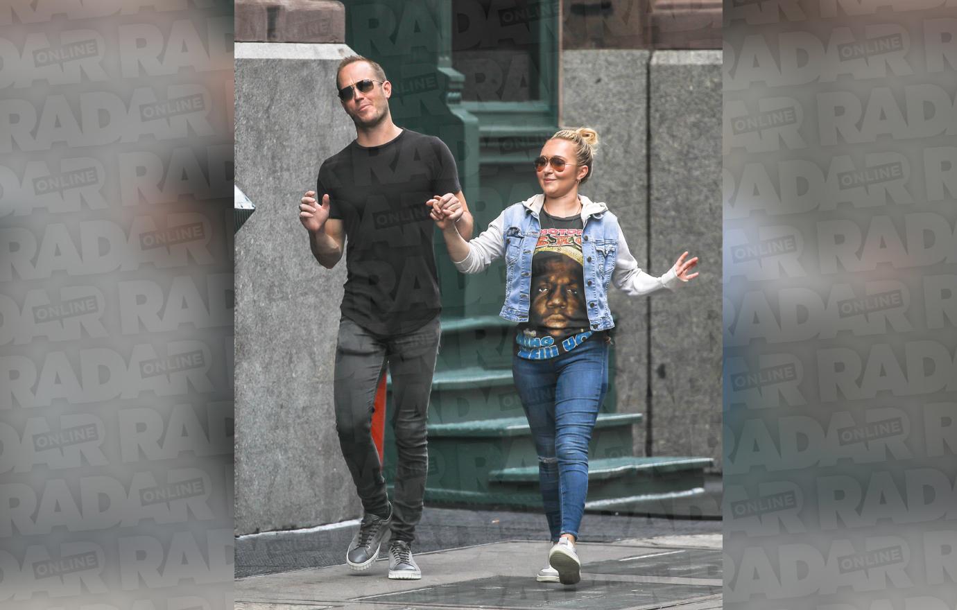 Hayden Panettiere and boyfriend's brother are spotted in New York City.