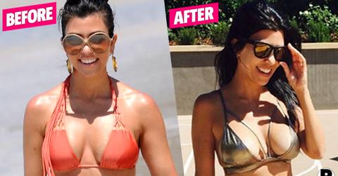 kourtney kardashian boob job