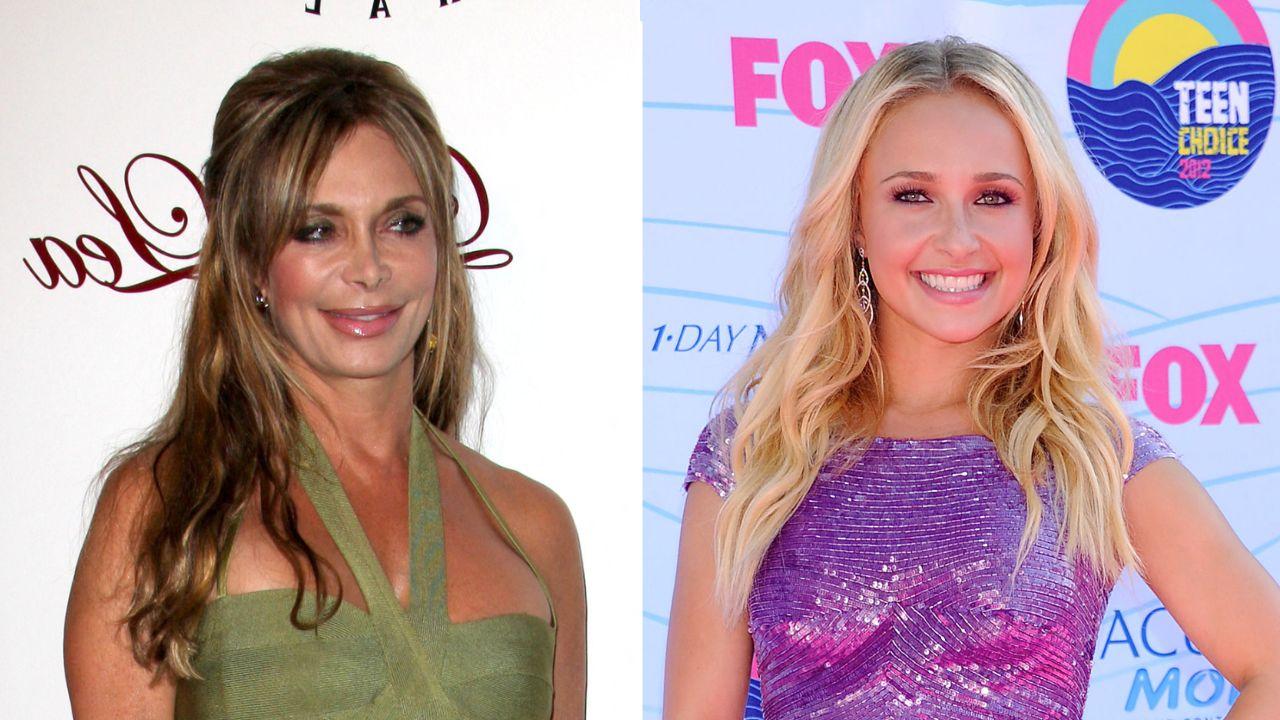 A photo of Lesley Vogel alongside a photo of Hayden Panettiere