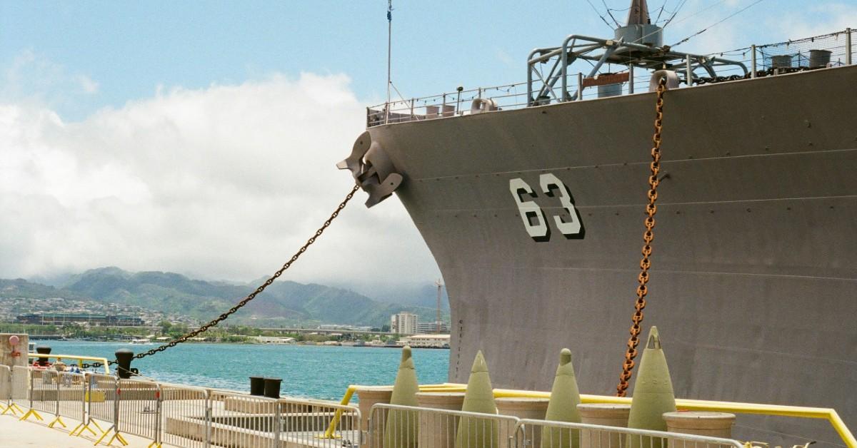 A U.S. Naval ship 