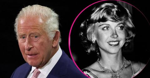 split image of King Charles and Davina Sheffield