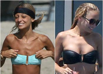 //nicole richie boob job splash