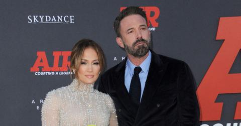 Composite photo of Jennifer Lopez and Ben Affleck.