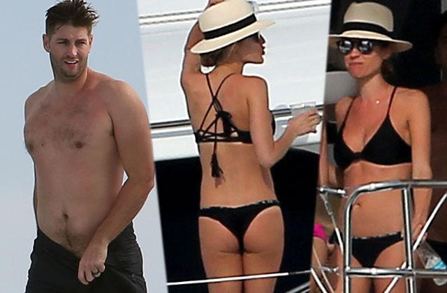 Jay Cutler Kristin Cavallari Bikini Boat Mexico Vacation Pics