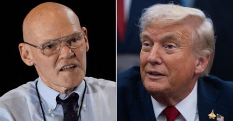 Composite photo of James Carville and Donald Trump