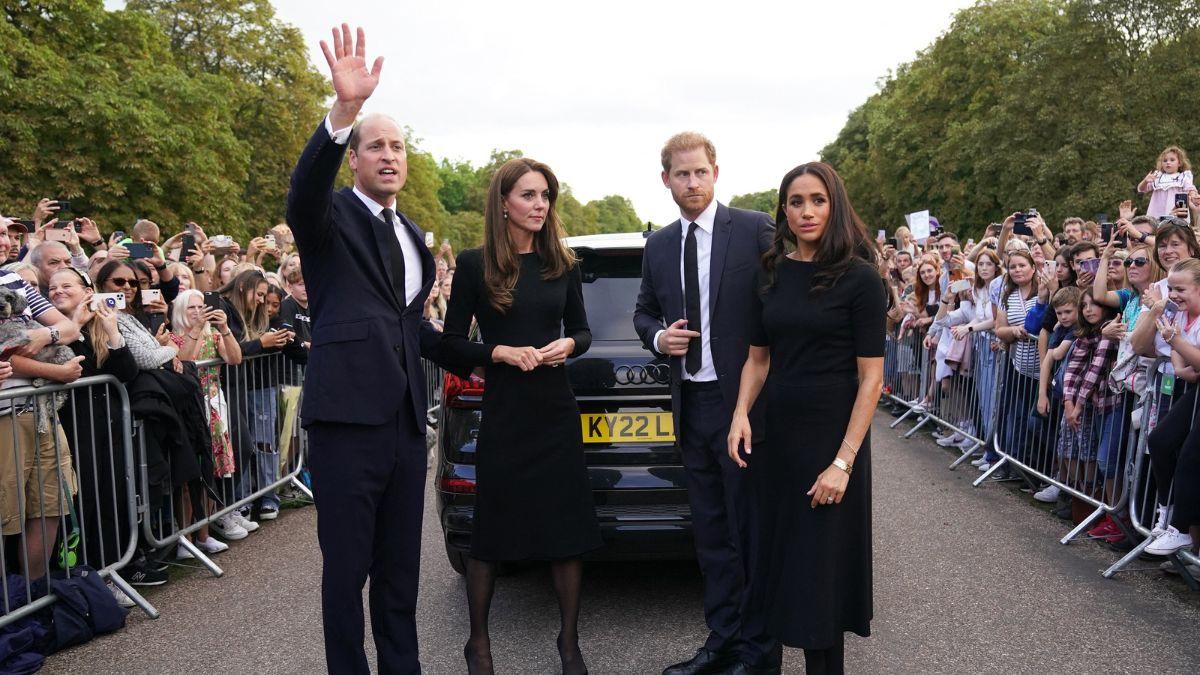 Photo of Prince William and Kate Middleton,  Meghan Markle and Prince Harry