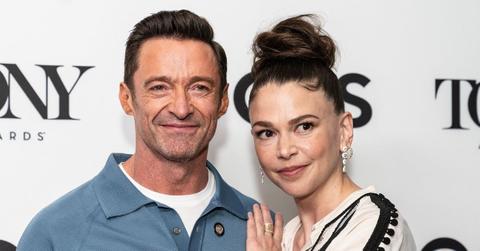 Photo of Hugh Jackman and Sutton Foster.