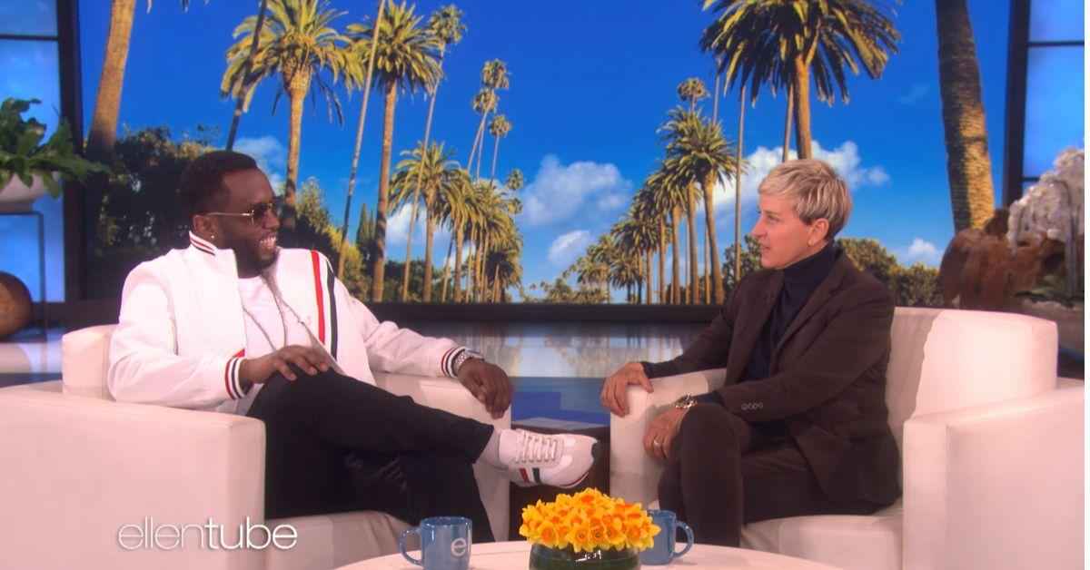 sean diddy combs ellen degeneres dancing hard blisters freak off parties