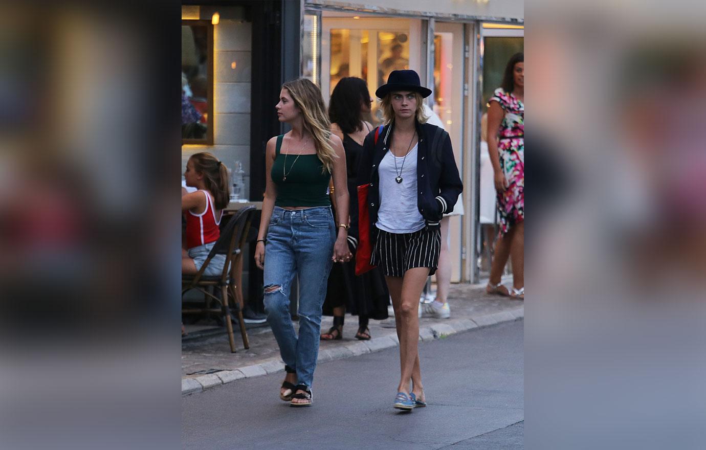 Cara Delevingne & Ashley Benson Hold Hands In St Tropez