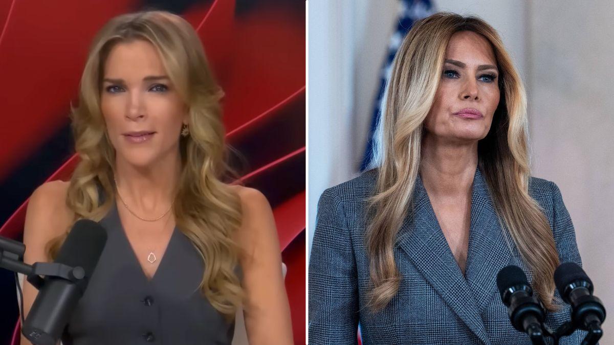 split image of Megyn Kelly and Melania Trump