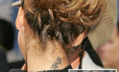 Celebrity Neck Tattoos