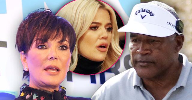 Kris Jenner Photo Overlapping O. J. Simpson Photo with Inset of Khloe Kardashian