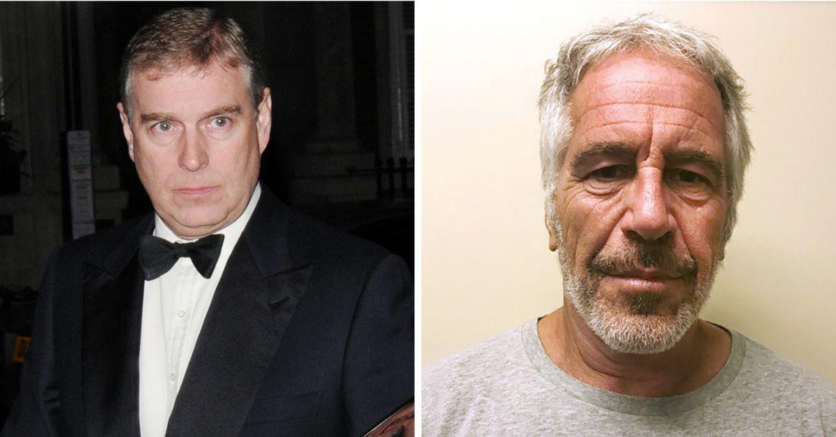 Photo of Andrew Windsor and Jeffrey Epstein