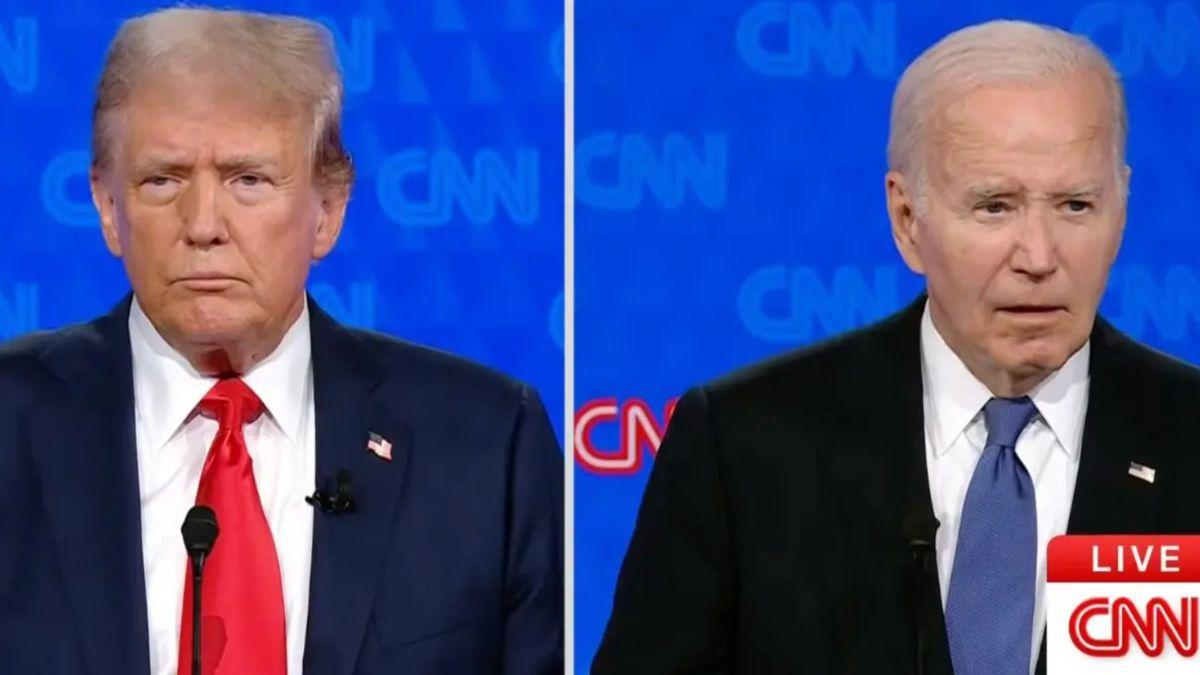 Photo of Donald Trump and Joe Biden