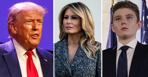 donald trumo melania trump barron trump pp