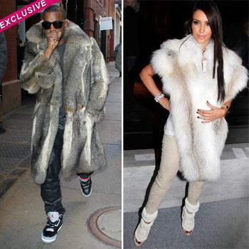 Fur-Lovers Kim Kardashian And Kanye West Are PETA’s Most Hated Couple