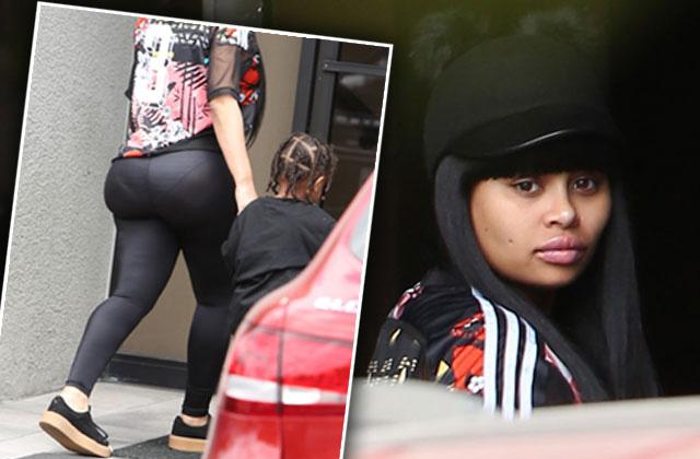 Sheer Madness Pregnant Blac Chyna Bares Her Booty In See Through Pants