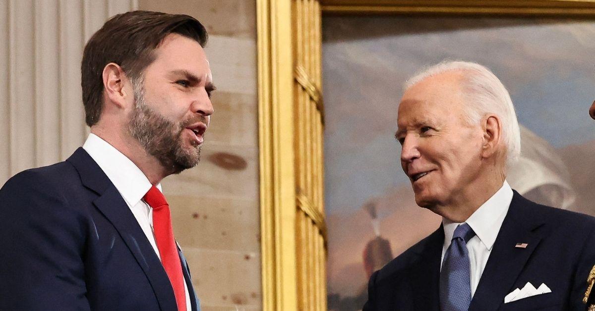 picture of J.D. Vance and Joe Biden