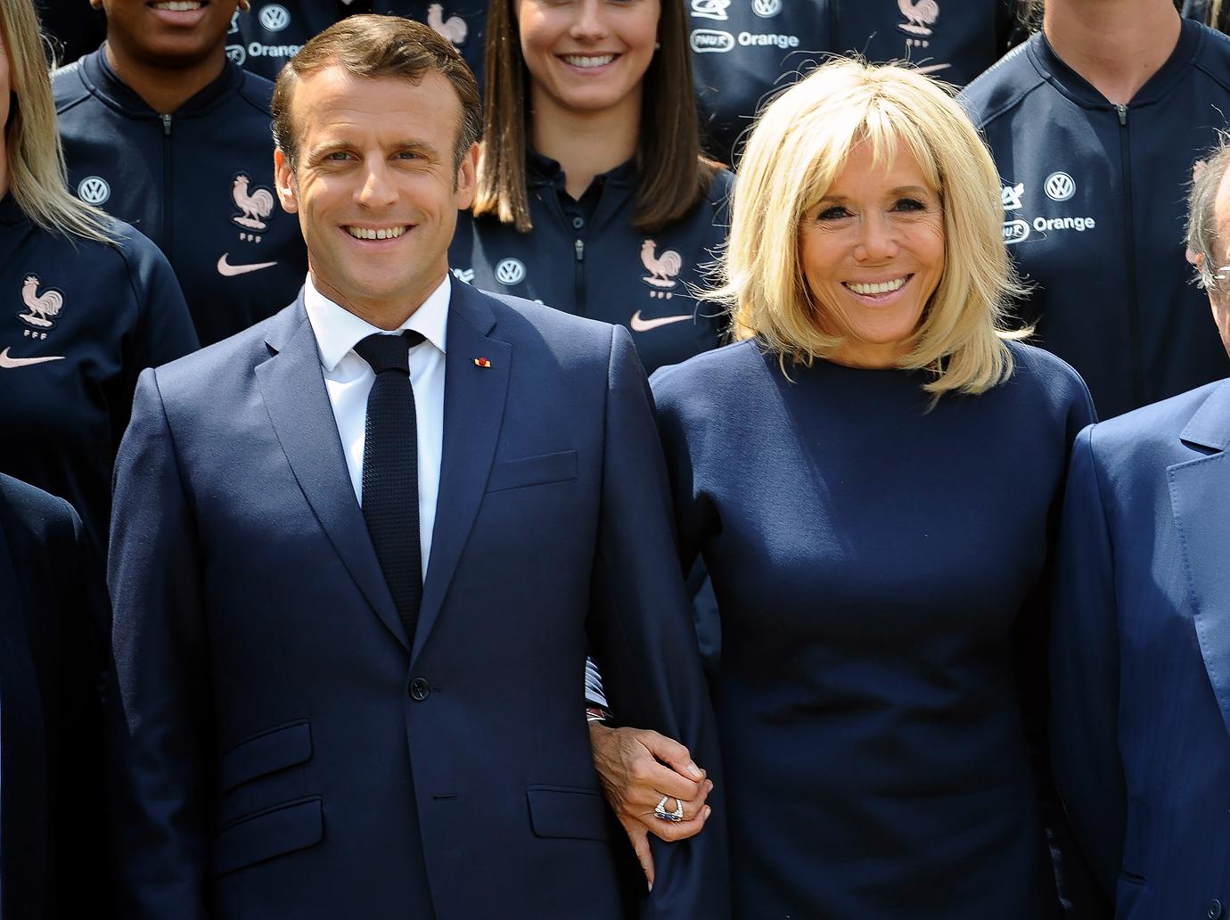 emmanuel macron wife brigitte legal action false claims transgender r