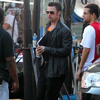 PHOTOS: Brad Pitt Back On Set Looking Very Slick