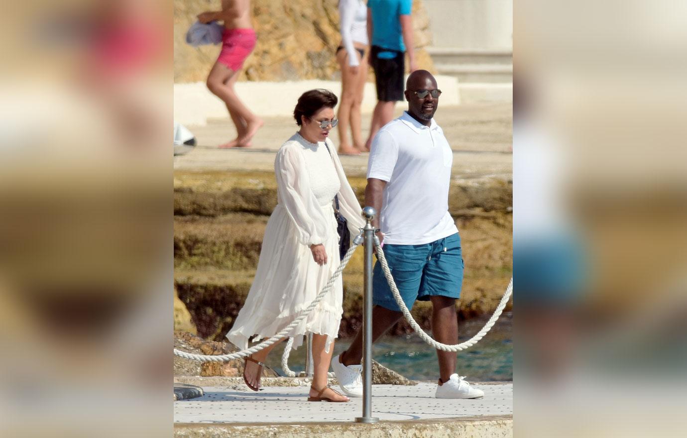 Kris Jenner Corey Gamble Boat France PDA