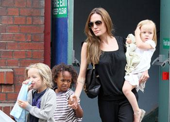 //angelina jolie ears pierced zahara shiloh
