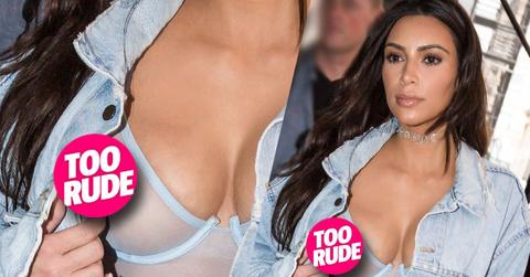 //kim kardashian nipple boobs breast bra see through nyc
