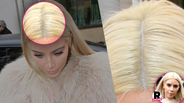 Kim Kardashian looks unrecognizable with blonde wig and bleached