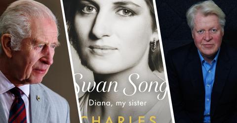 Split photos of 'Swan Song: Diana, My Sister',Charles Spencer and King Charles