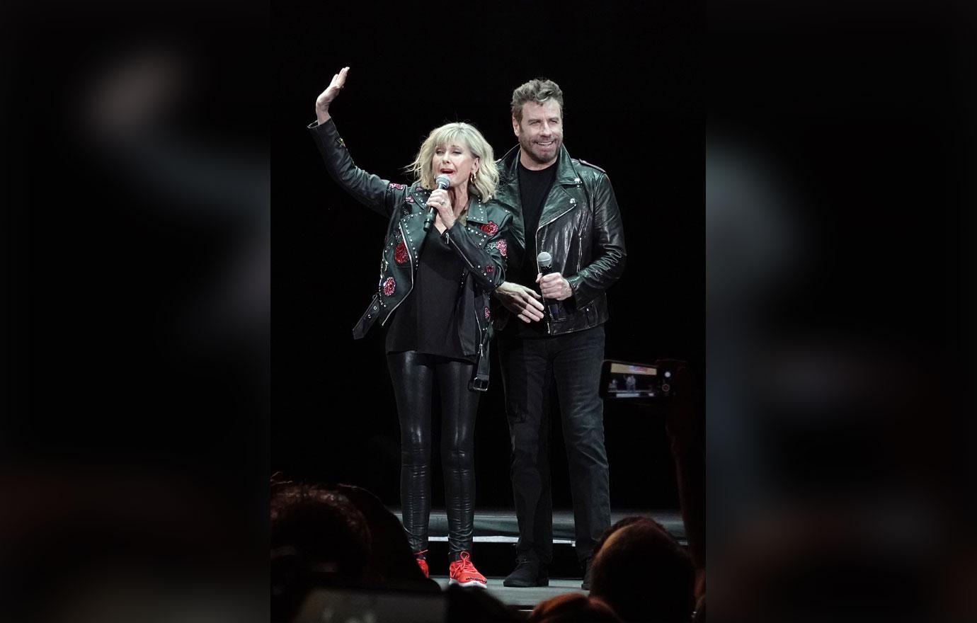 Olivia-Newton John Has Grease Reunion With John Travolta