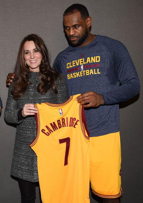 Lebron James Meets Kate Middleton