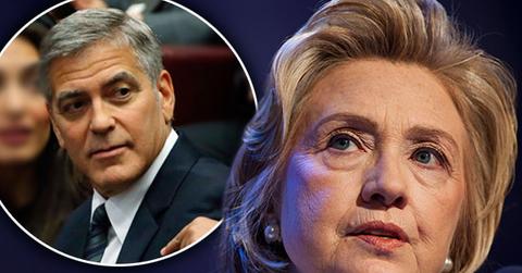 hillary clinton george clooney secret meetings