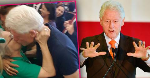 Bill Clinton Cheating On Hillary Clinton? Ex- President Kisses Woman At Rally