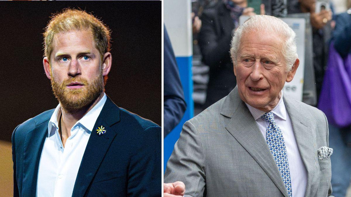 Photo of Prince Harry and King Charles
