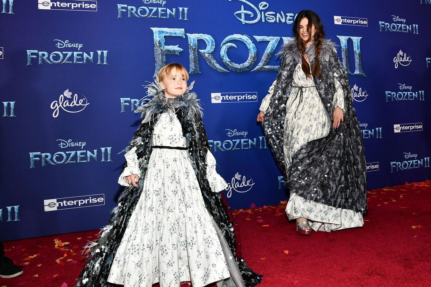 Selena Gomez & Sister Wear Matching Outfits To ‘Frozen’ Premiere