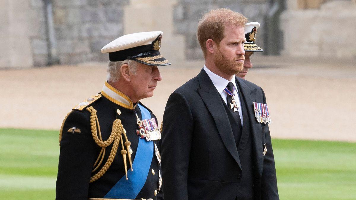 Photo of King Charles and Prince Harry