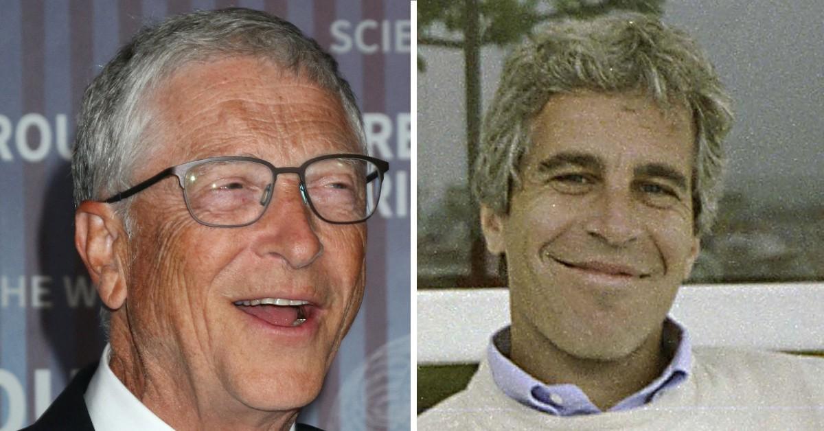 Composite photo of Bill Gates and Jeffrey Epstein.