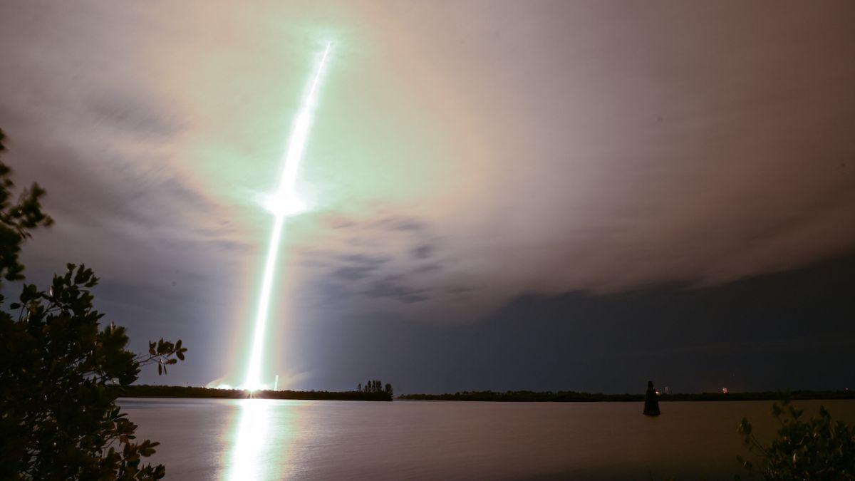 The Falcon 9 rocket was launched in January 2025.