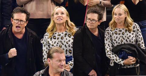 Michael J. Fox & Wife Tracy Pollan Attend Hockey Game Following Drinking Binge Admission