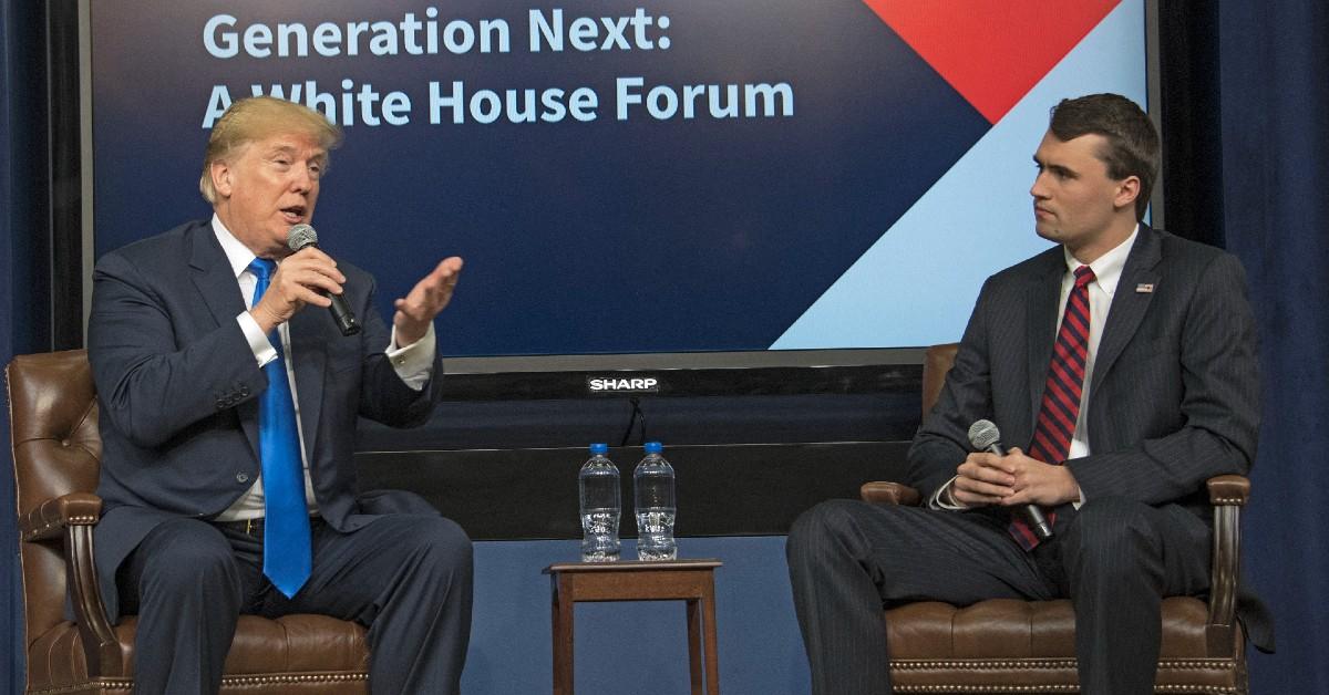 Photo of Donald Trump and Charlie Kirk