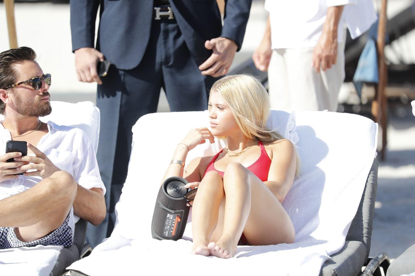 Sofia Richie Bikini Scott Disick Miami Family Fears Worst