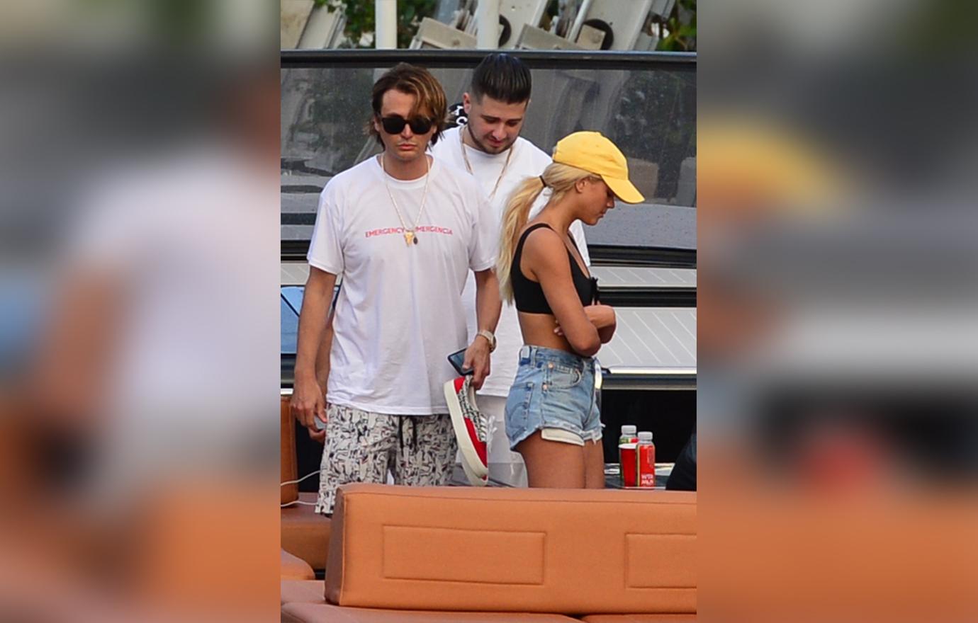 Scott Disick Sophia Richie Boat Miami