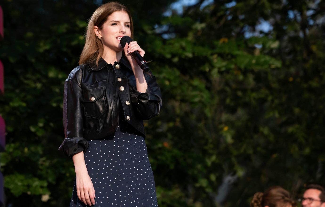 Anna Kendrick speaks at the 2019 Global Citizen Festival in Central Park, in New York